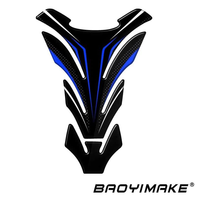 Motorcycle Tank Pad Protector Sticker Fish Bone Decal for Kawasaki ZR750 ZEPHYR ER-5 Z750S ZX-25R | Decals & Stickers