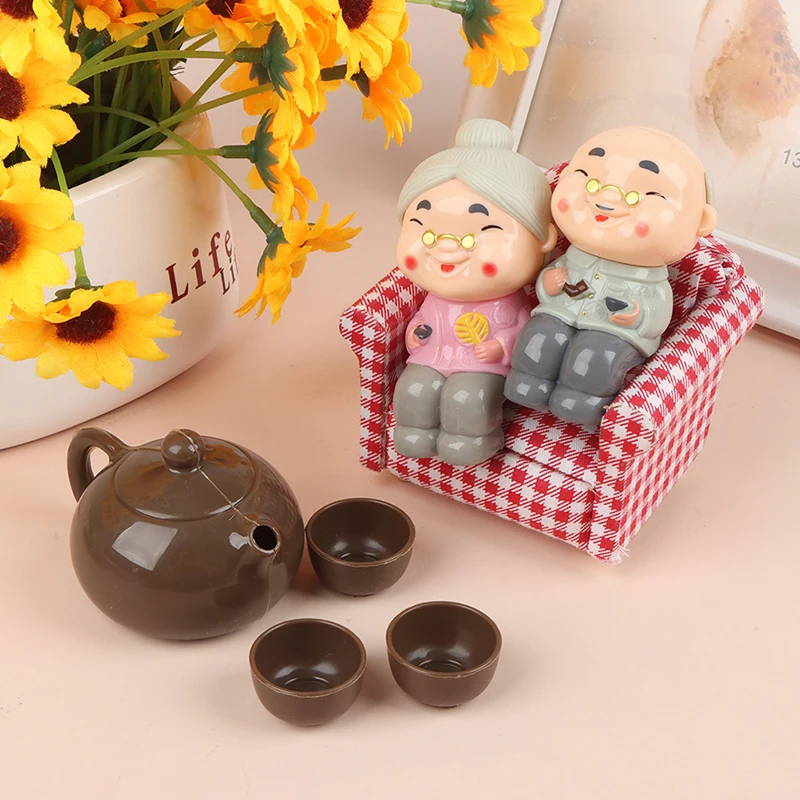 1/12 кукольный домик, кофейный столик, чайник, чайная чашка, имитация чайника, модель кукольного домика, кухонная мебель, игрушка «сделай сам»