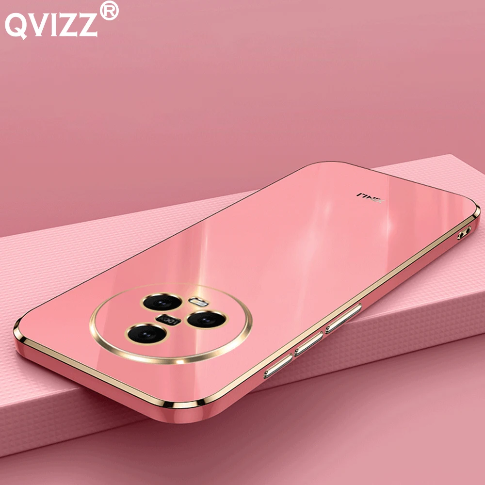 

Luxury 6D Plating Case For Huawei Honor Magic5 Pro Magic5Pro Soft Silicone Armor Shockproof Cute Phone Cover for HonorMagic5Pro