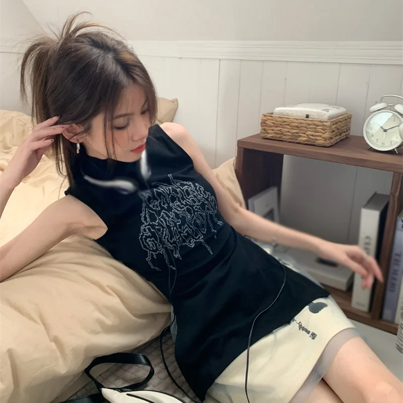 Женский жилет с круглым вырезом базовая майка без рукавов топы майки женская