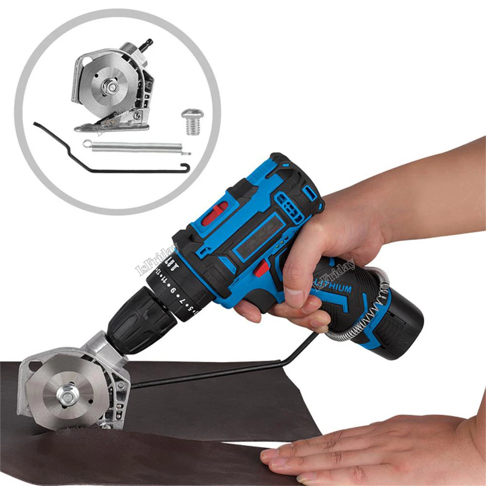 

Electric Drill To Electric Cloth Scissors Handheld Cutting Machine for Leather Cotton Cloth Blanket Cutting Slicing Tool New