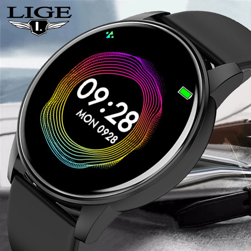 

Смарт-часы LIGE мужские водонепроницаемые с пульсометром и монитором сна