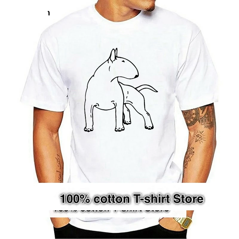 

Bull Terrier Dog Breed T-Shirt 100% Soft Cotton new 2018 Fashion Men'S High Quality Tees Casual Tee