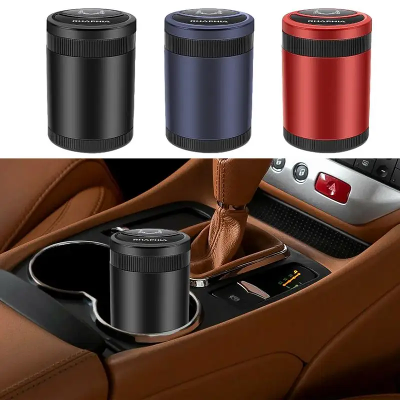 

Portable Car Ashtray For Smokeless Vehicles Interior Ash Tray Cigarette Ash Holder Bin For Multifunctional Storage Container