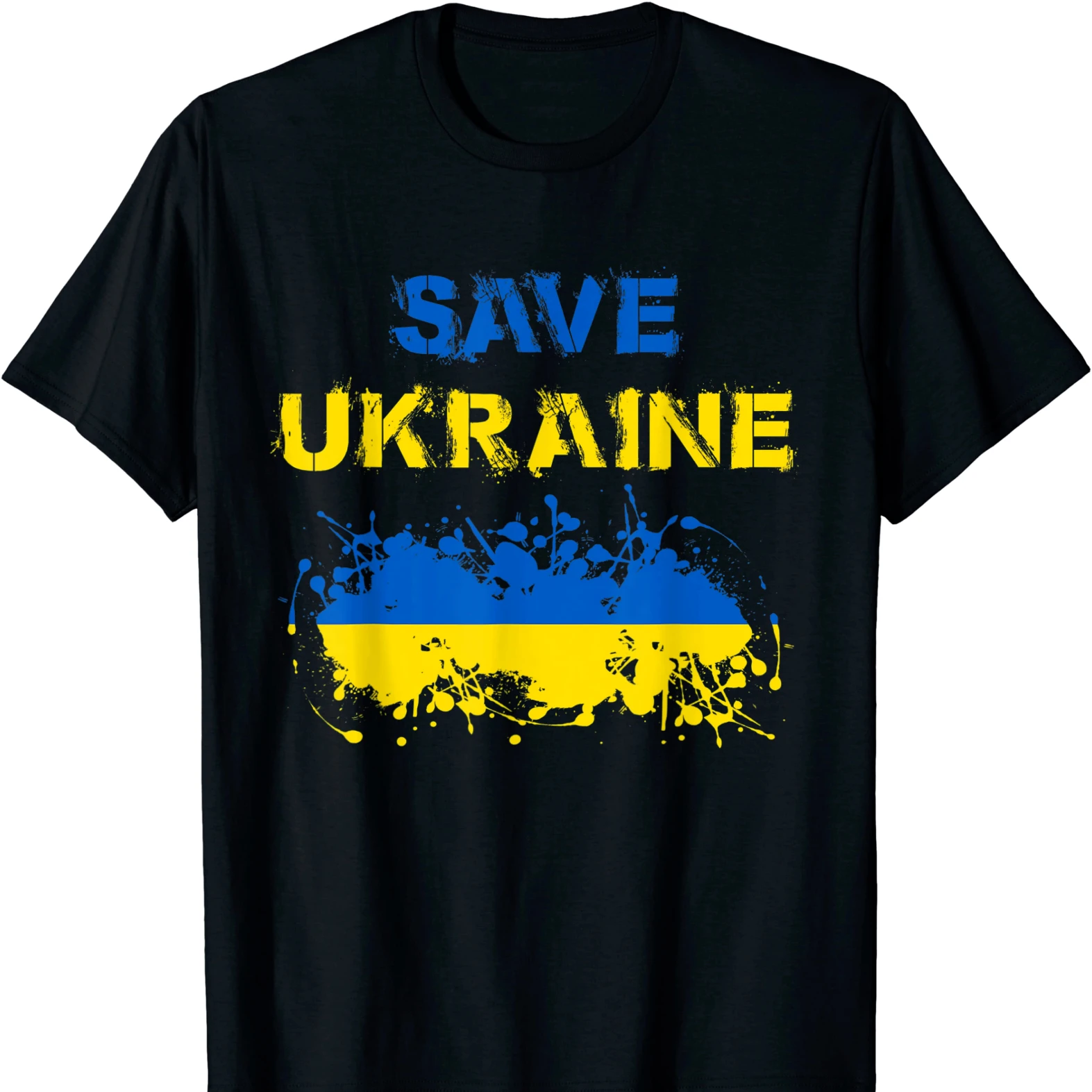 

Save Ukraine Ukranian Flag T Shirt New 100% Cotton Short Sleeve O-Neck T-shirt Casual Mens Top