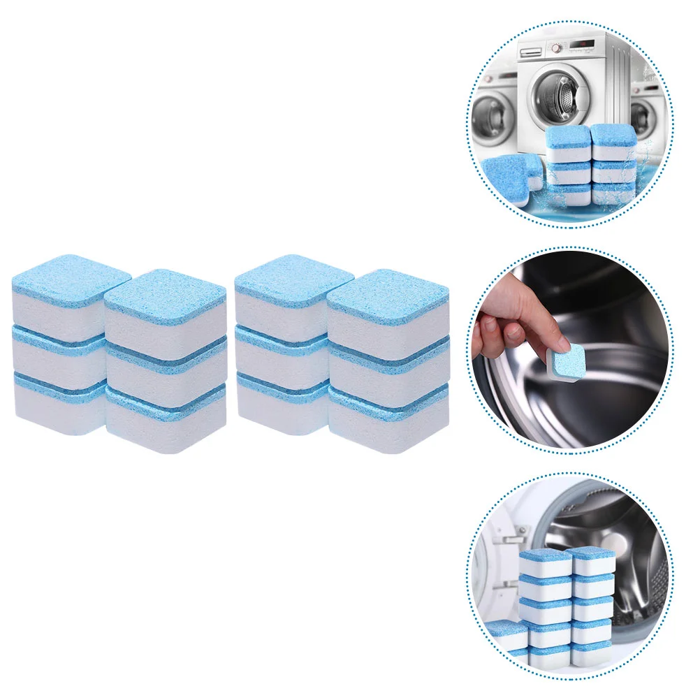 

12pcs Washing Machine Sink Cleaner Washing Machine Effervescent Tablet Cleaner