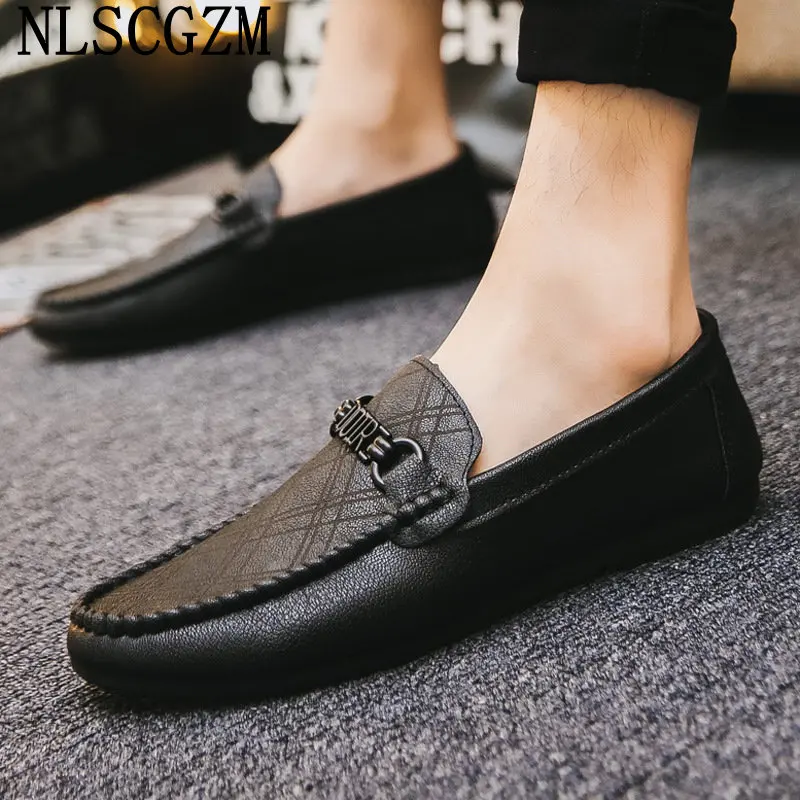

Slip on Shoes Men Loafers Men Luxury Sneakers Casual Shoes for Men Casuales Office 2023 Leather Shoes Italiano Zapatillas Hombre