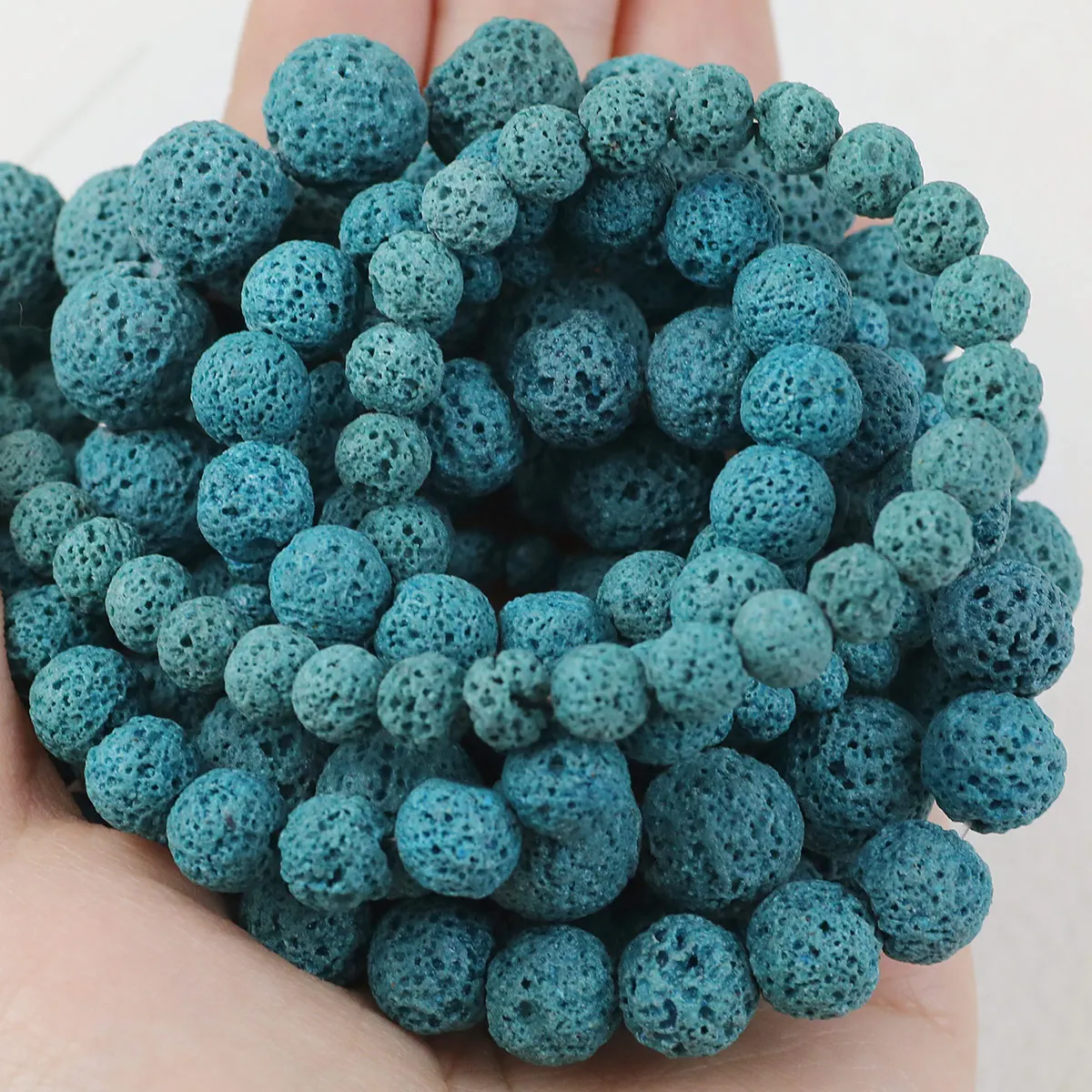 Синие Бусины Из Синтетических Драгоценных Камней 4-12 Мм Круглые Свободные