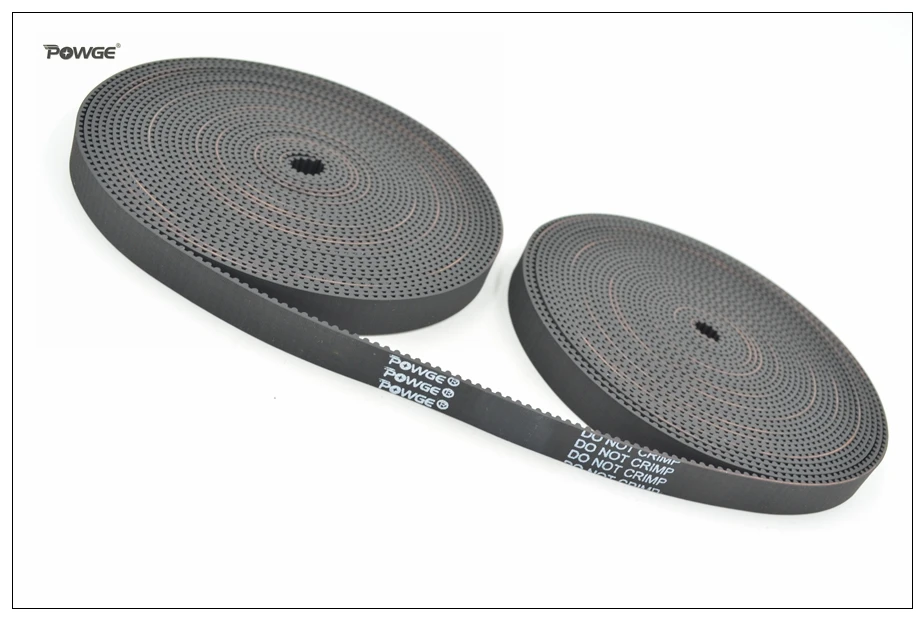 POWGE 2M 2MGT 2GT Ширина ремня ГРМ = 10 мм GT2 Резиновый открытый синхронный ремень