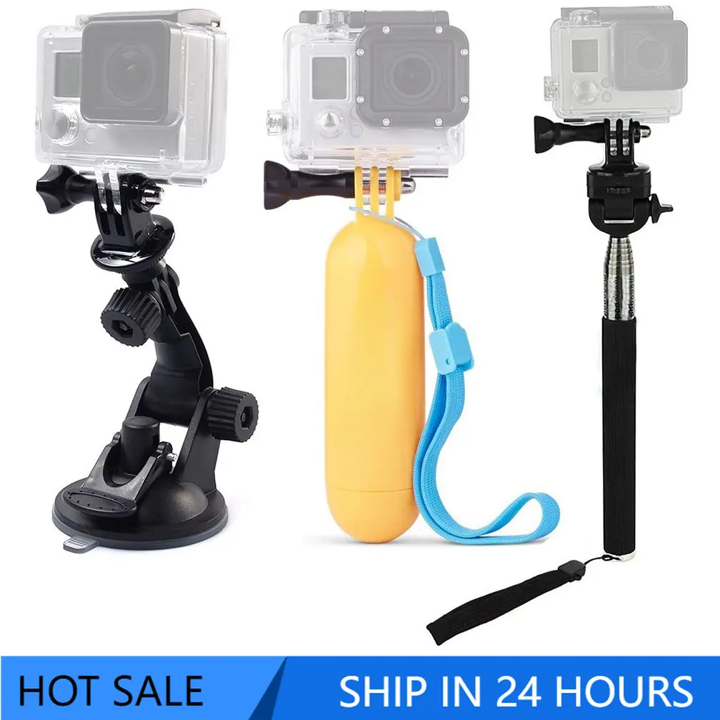

for Go Pro Accessories Yellow Floating Grip Monopod Handle Tripod For Gopro Hero 10 9 8 7 6 5 4+3 for Xiaomi for Yi 4k for eken