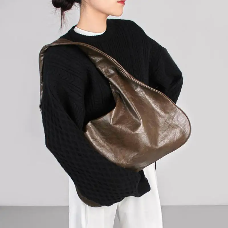 Модная складная текстурированная сумка-облако в Европе и США простая