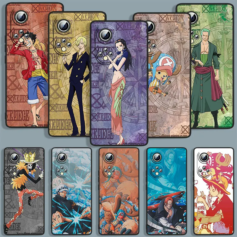 

Cool Anime Ones Pieces Phone Case For Huawei Honor 7A 7C 7S 8 8A 8C 8X 9 9A 9C 9X 9S Pro Prime MAX Lite Black Cover Soft Back