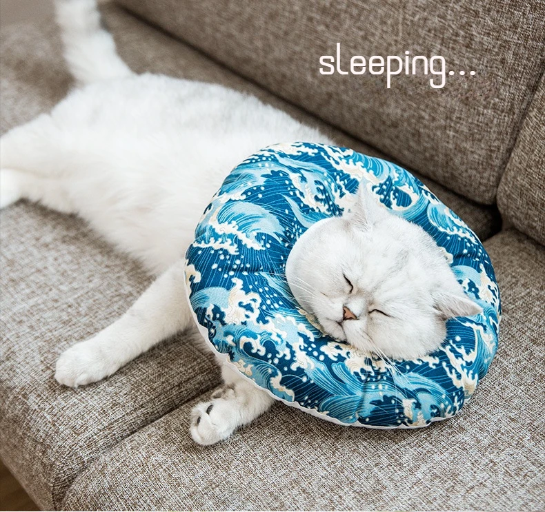 Регулируемый защитный ошейник для собак после стерилизации