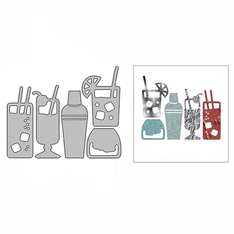 

2022 DIY Summer Juice Metal Cutting Dies for Scrapbooking and Card Making Journal Decoration New Embossing Craft Without Stamps