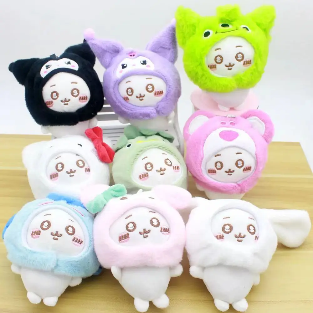 Милая переодевающаяся плюшевая кукла Chiikawa Sanrio Taiyaki головной убор