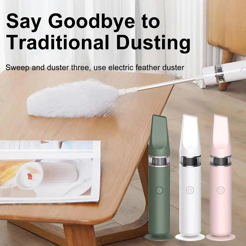 

Rotating Duster Motorized Duster Brush Feather Dusters For Cleaning 360 Automatic Cleaning Supplies Window Blinds Furniture Car