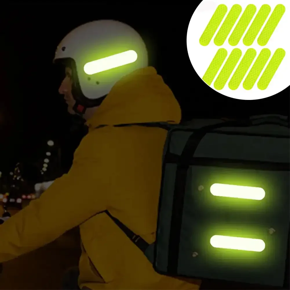 10 шт. Светоотражающие Водонепроницаемые ленты для шлема