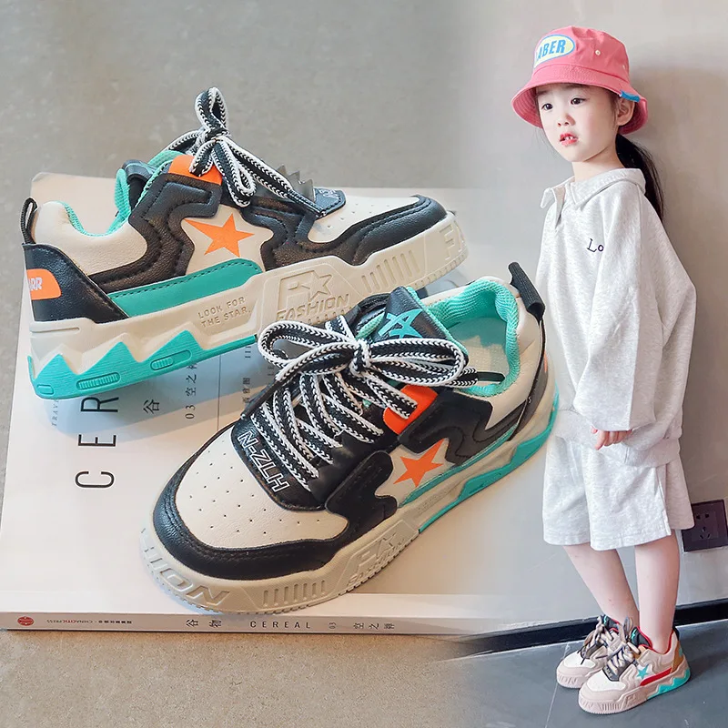 

Baby Sneaker Casual Flat Sneakers Kids Shoes Anti-slip Soft Rubber Bottom Shoes Children size Kid Girls Boys Sports Shoes