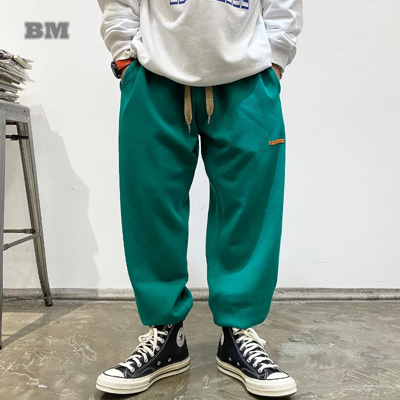 

Брюки спортивные мужские свободного покроя, модная уличная одежда в Корейском стиле, спортивные штаны для бега пары в стиле Харадзюку, Джог...