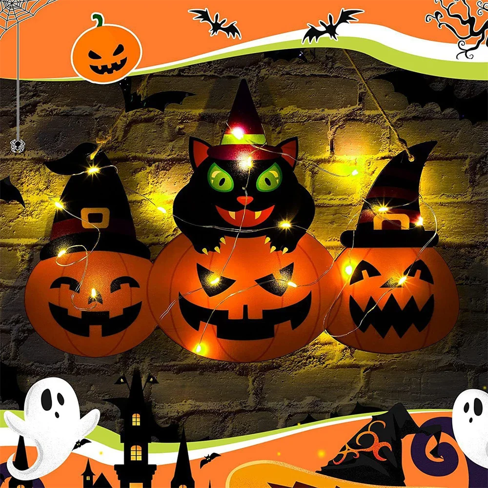 

Glow In The Dark Pumpkin Door Trim Unforgettable Unique Halloween Ornaments Create An Eerie Atmosphere High Quality Workmanship