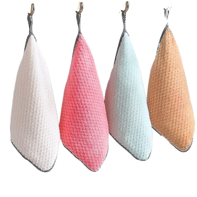 

Kitchen daily dish towel, dish cloth, kitchen rag, non-stick oil, thickened table cleaning cloth, absorbent scouring pad