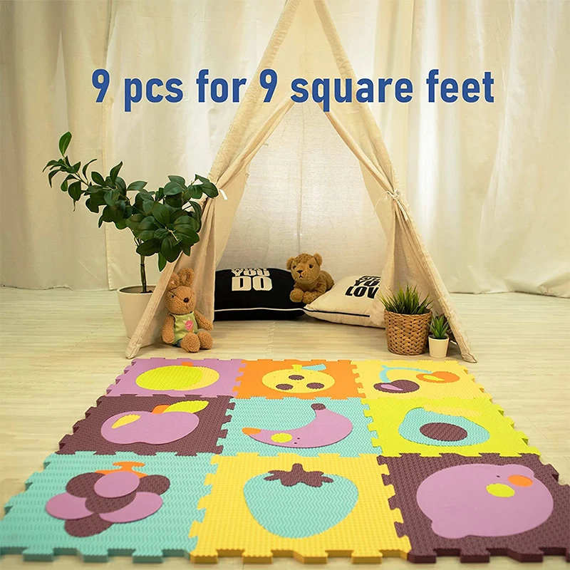 

Baby Cartoon Crawling Foam Pad Folding Detachable Play Mat Educational Toy Soft Floor Play Mat Kindergarten Climbing Mat