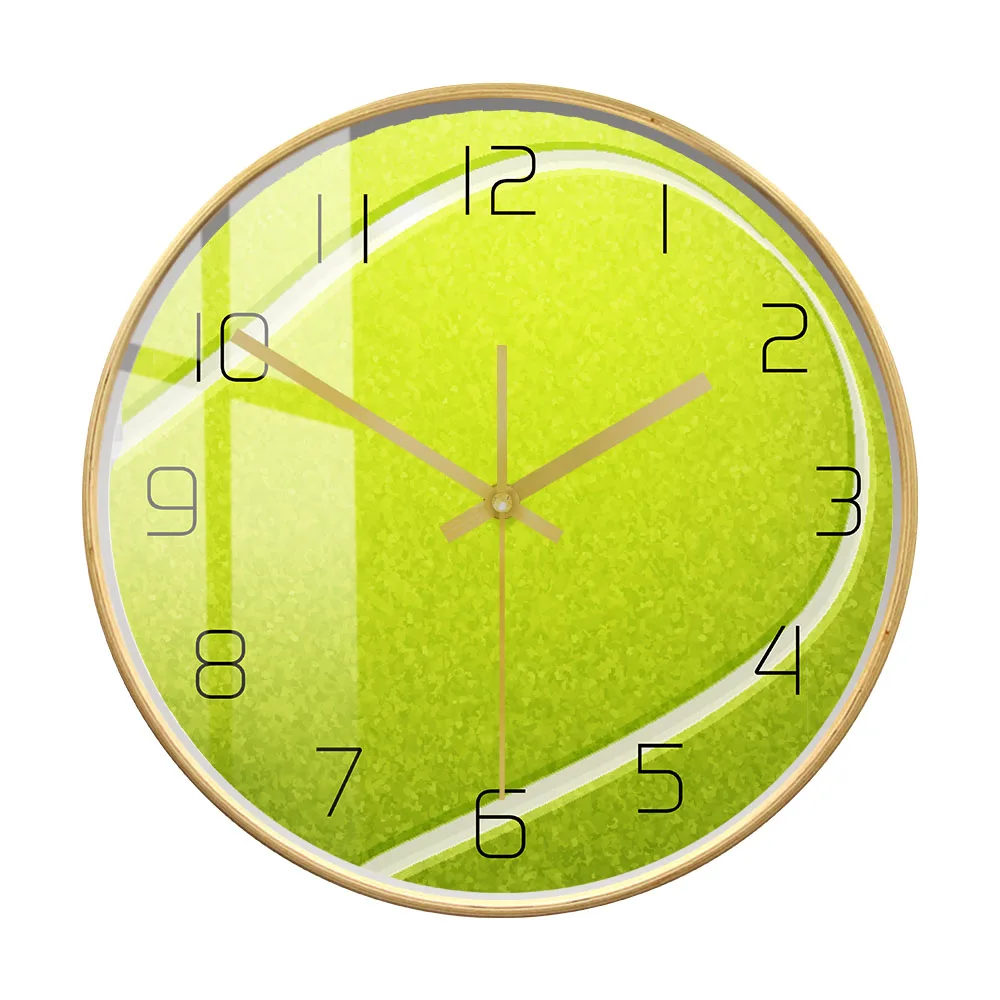 

Настенные часы с принтом теннисных мячей