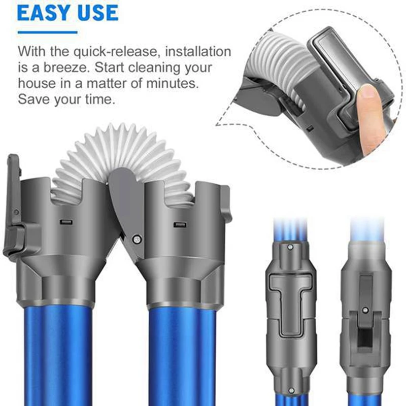 

Складная удлинительная трубка для пылесоса Dyson V7 V8 V10 V11, гибкая трубка, алюминиевый удлинитель, ручка в сборе