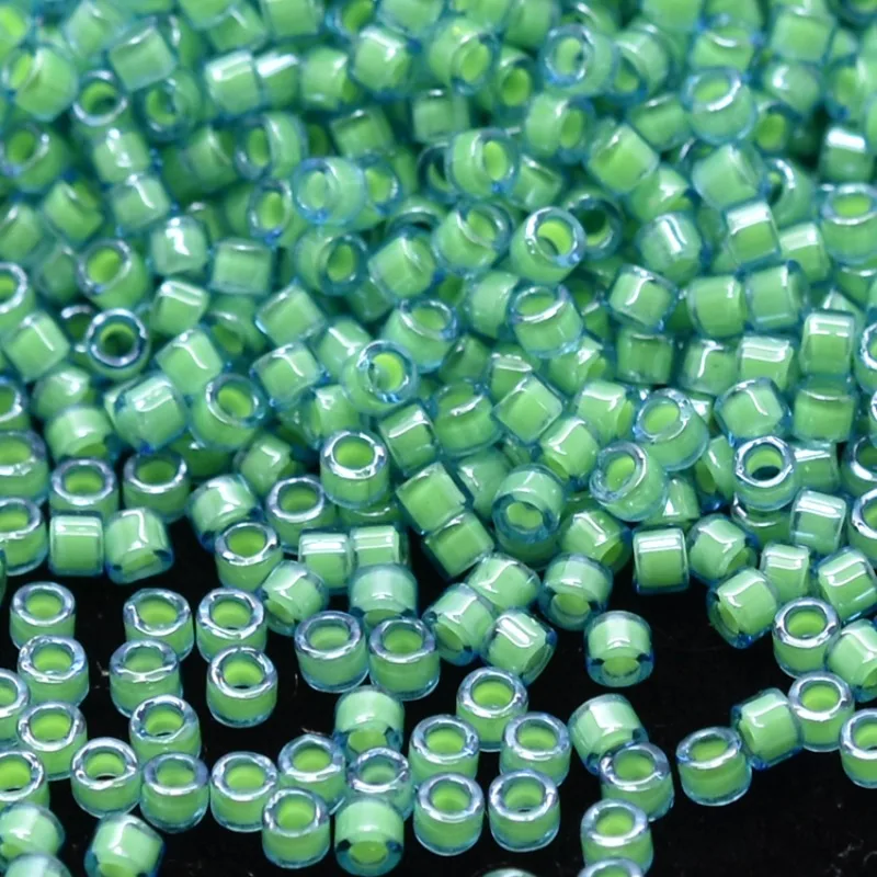 Японские бусины из семян миюки с цветной подкладкой 1 6 мм флуоресцентные цветные