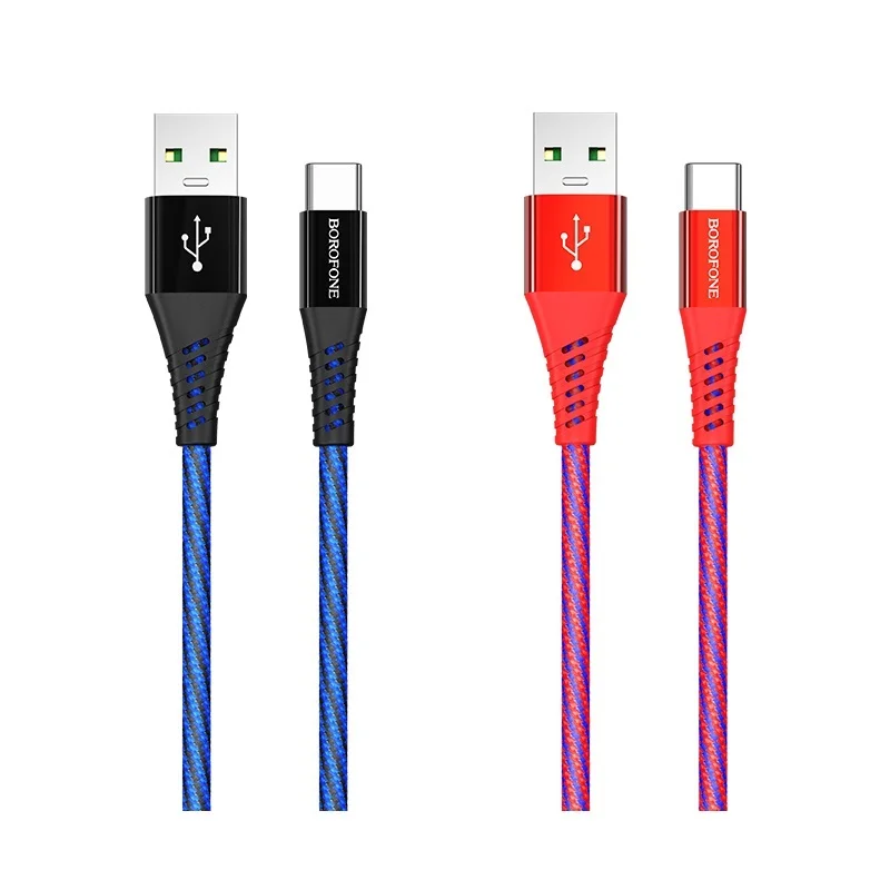 Дата-кабель USB 5 0A для Type-C Borofone BU13 нейлон 1 2м | Мобильные телефоны и аксессуары