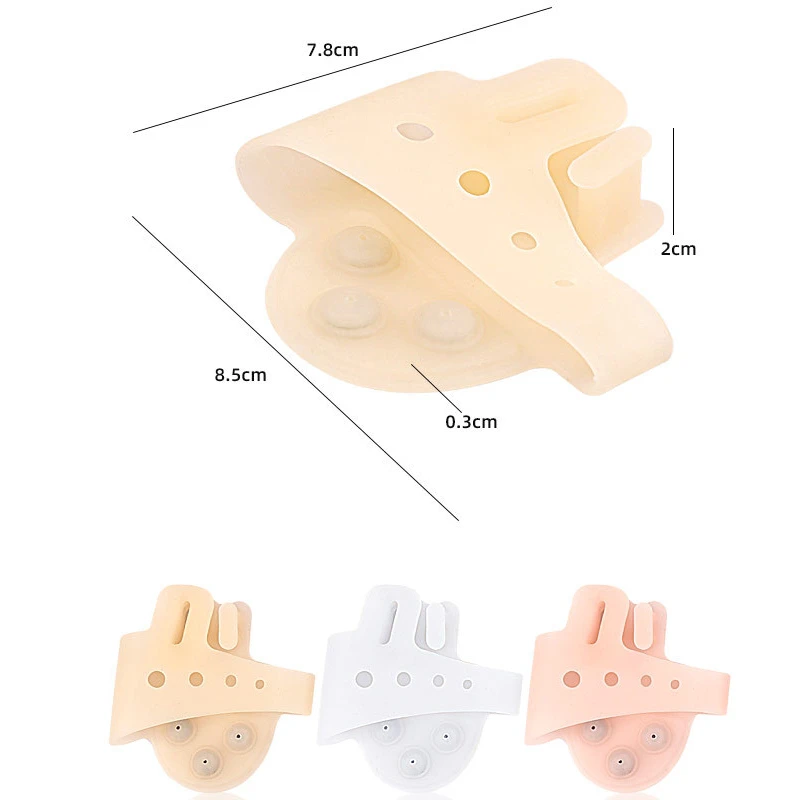 1 пара силиконовый разделитель для большого пальца ноги при вальгусной