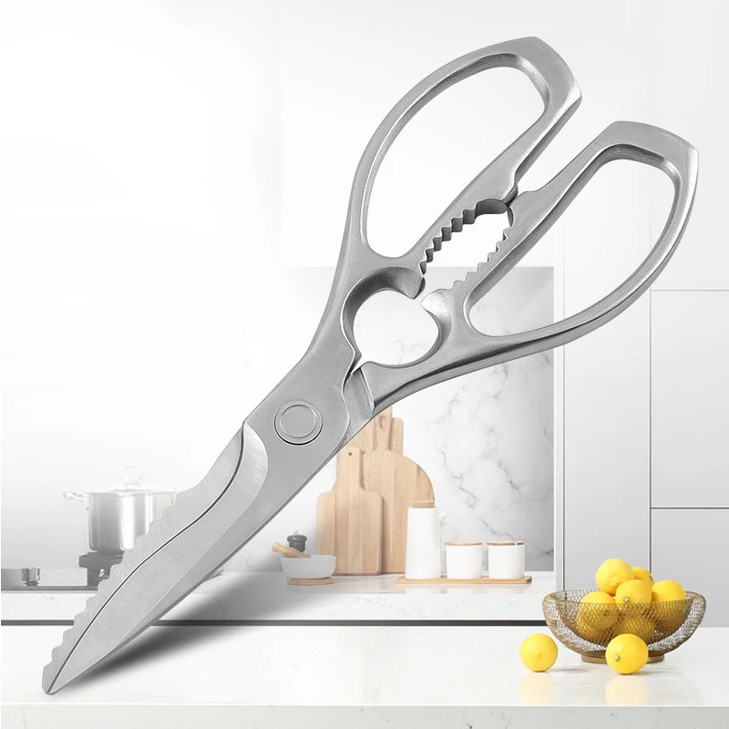Ножи-ножницы для кухни из мощной нержавеющей стали для чистки куриной кости, утки, рыбы и овощей при приготовлении на гриле.
