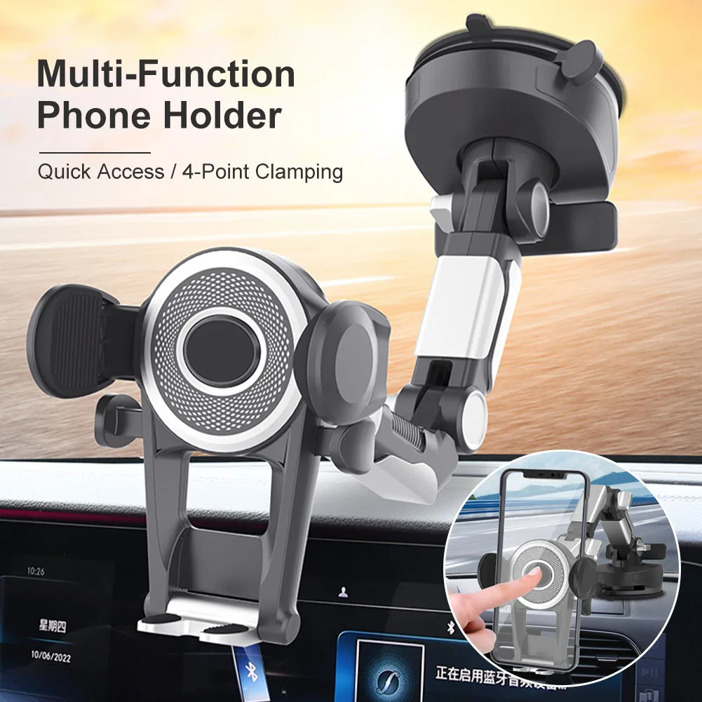 

Multifunctional Car Phone Holder Air Vent Clip Mount Mobile Phone Holder Cell Phone Stand Support Suction Cup Bracket For IPhone