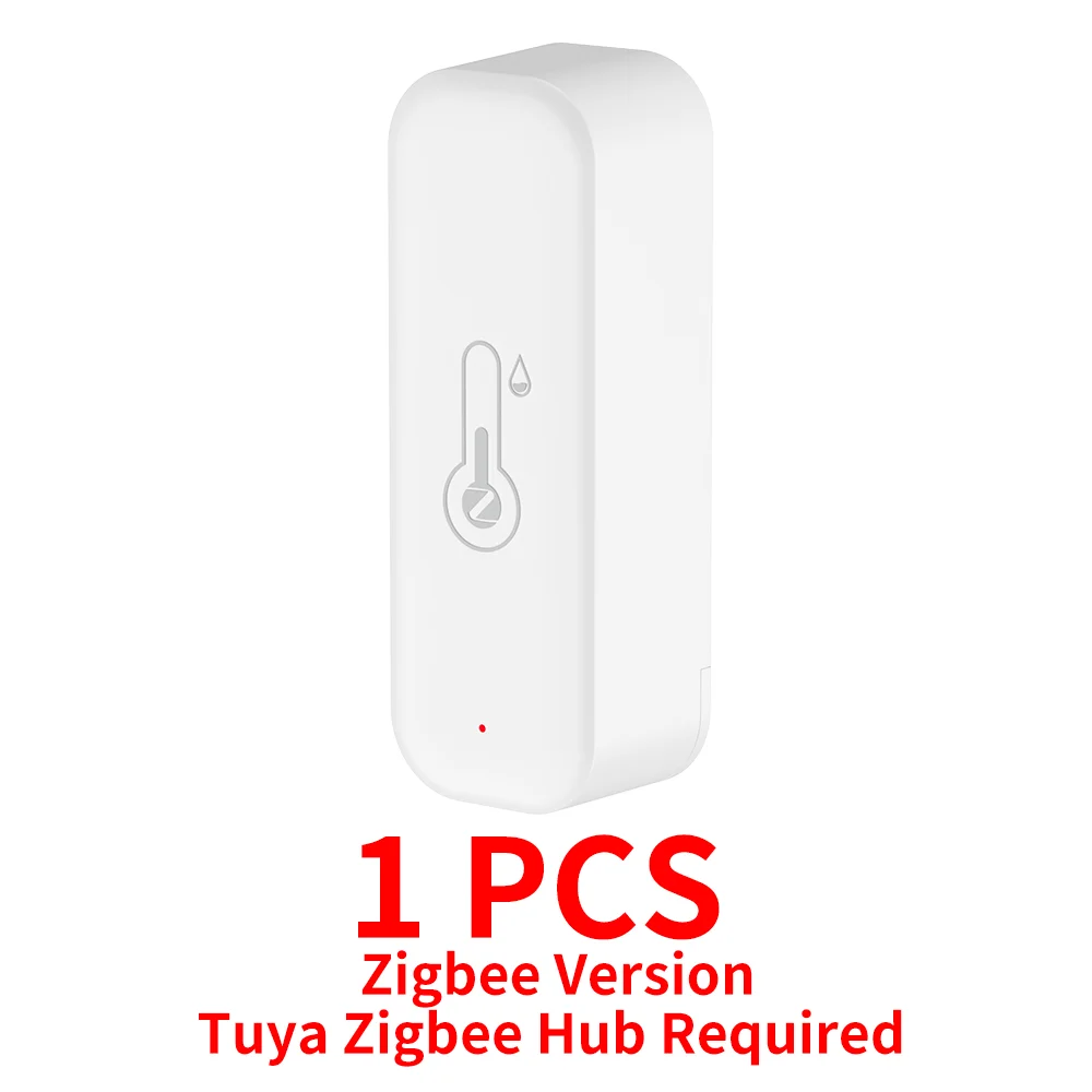

Tuya WiFi Zigbee Температура и влажность Умный дом Термометр Гигрометр Приложение Дистанционная сигнализация Работа с Alexa Google Home