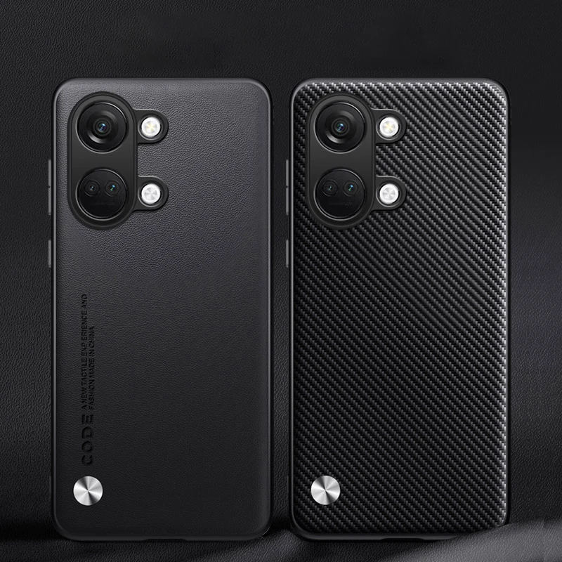 Кожаный чехол для OnePlus Ace 2V 5G 1 +ACE2V из углеродного волокна матовый силиконовый