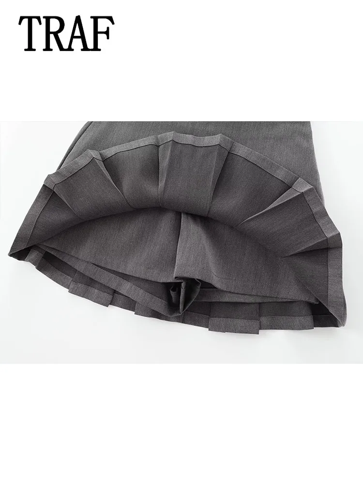 Юбка-шорты Женская плиссированная средней посадки на лето