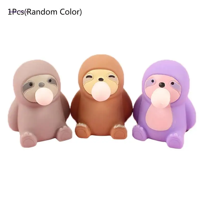 

Cute Model Sloth Figurine Toy Photo Prank Props for Autism OCD Special Needs