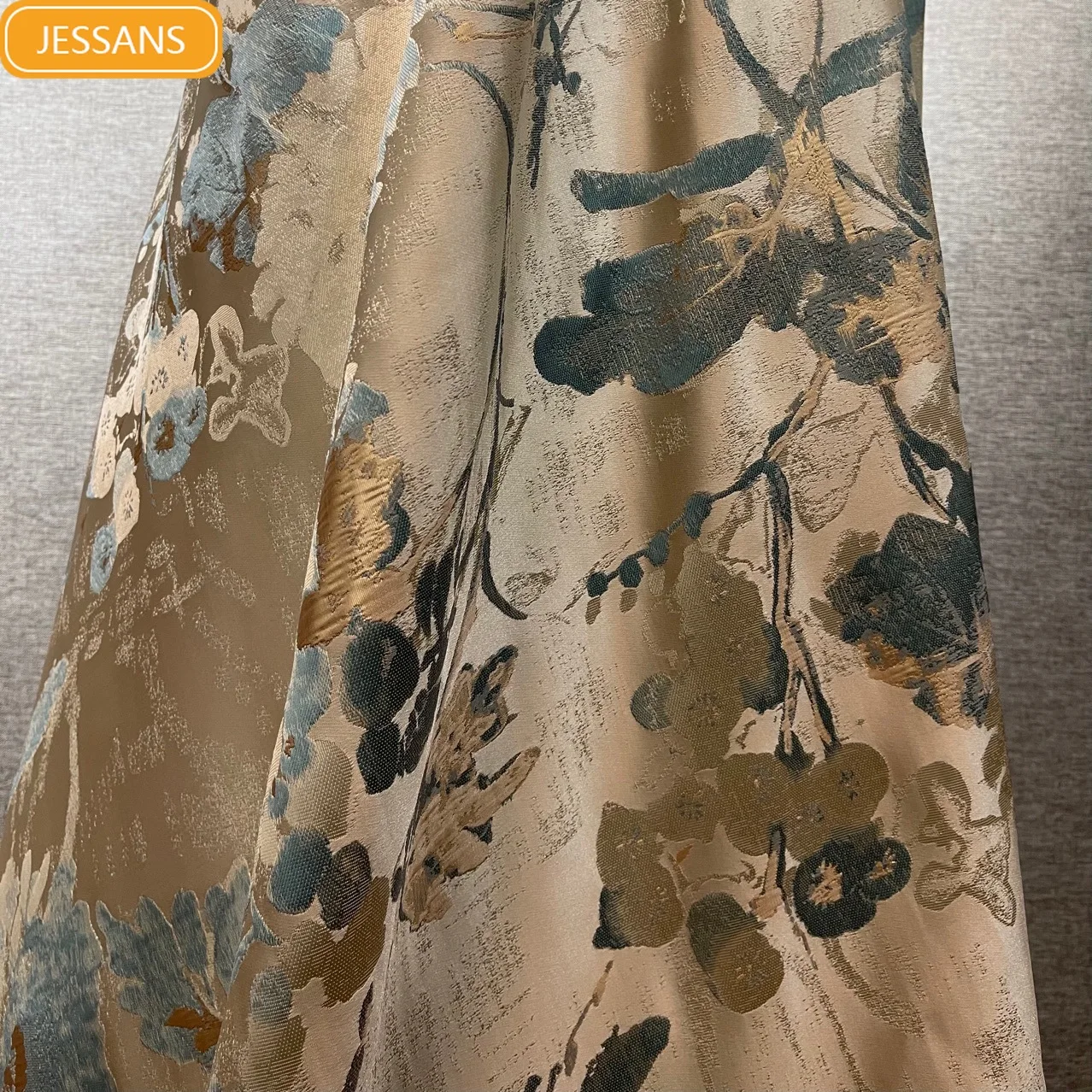 

Light luxury Curtains for Living dining room bedroom American luster fabric slub jacquard precision jacquard smooth surface new