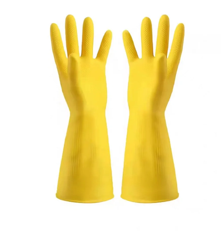 

Waterproof Rubber Gloves Wear-resistant Latex Kitchen Dishwashing Thickened Tendon Durable Labor Protection Cleaning Wousework