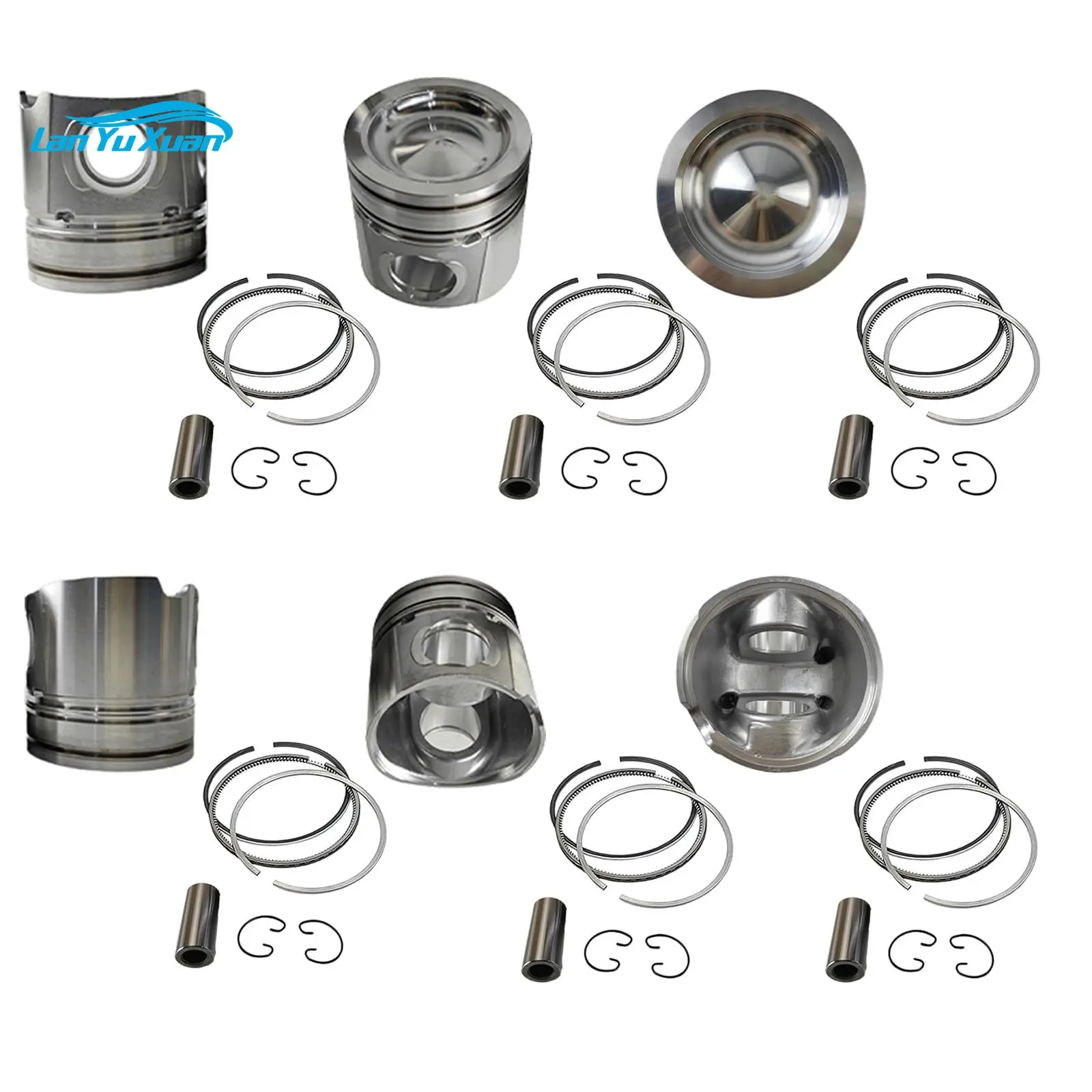 Ремонт двигателя полный комплект прокладок для экскаватора SAA6D107E