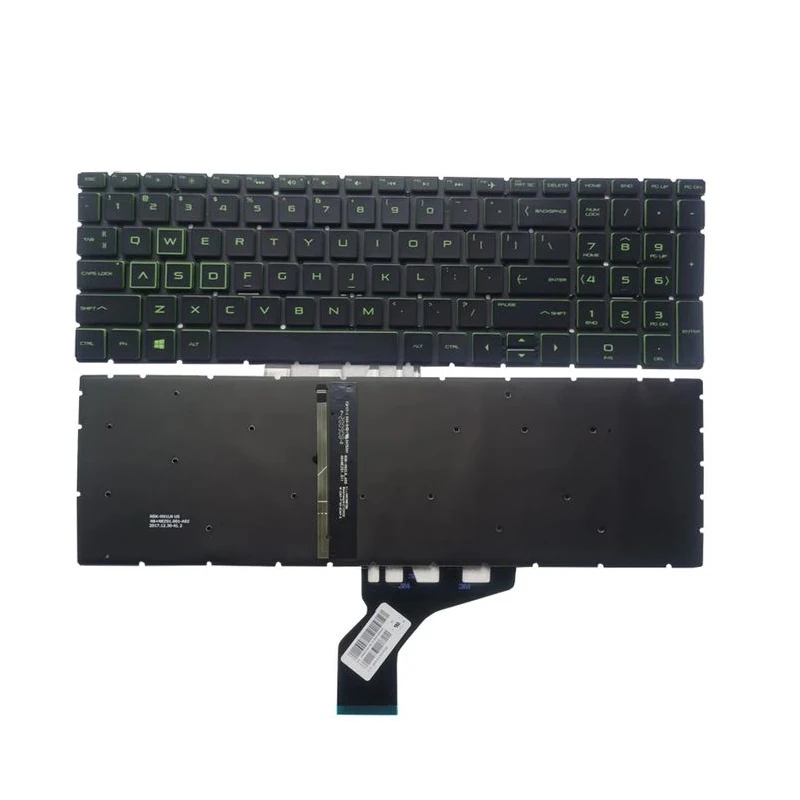XIN-Russian-US Клавиатура для ноутбука с подсветкой HP Pavilion GAMING 15-CX TPN-C133 15-DK 15T-DK TPN-C141 15-EC