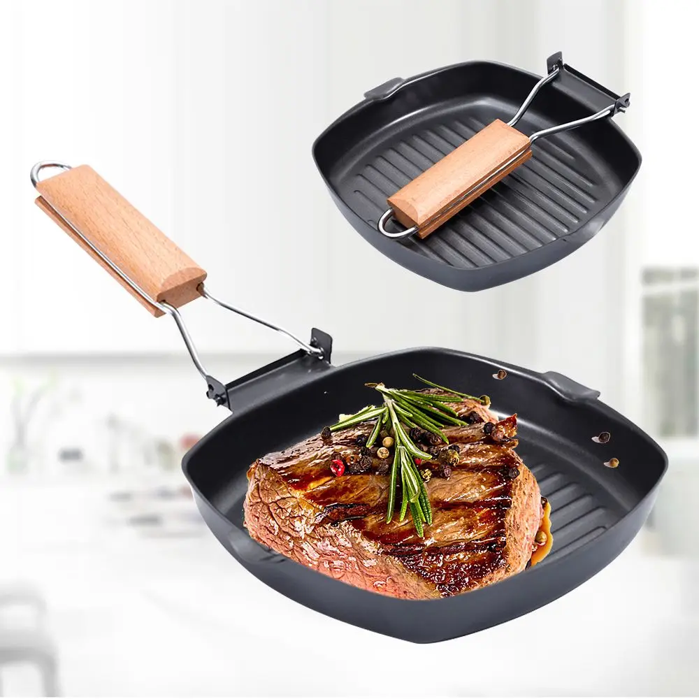 

Kitchen Cookware Breakfast Tools Household BBQ Non Stick Frypan Foldable Handle Omelette Pot Steak Skillet Pan