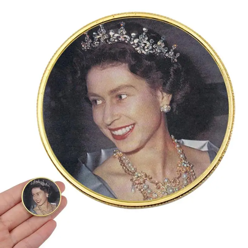 

Queen Elizabeth Memorial Coin Her Majesty Collectable Memorabilia Silver Gold Her Majesty Commemorative Collection Gold Silver