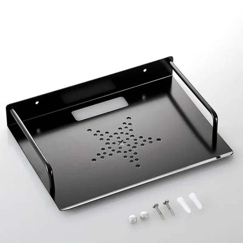 

Mini PC DVD Player Stand Rack Router Shelf Wall Mount Storage TV Box Set-top Box Bracket Holder Aluminum Single-layer Space