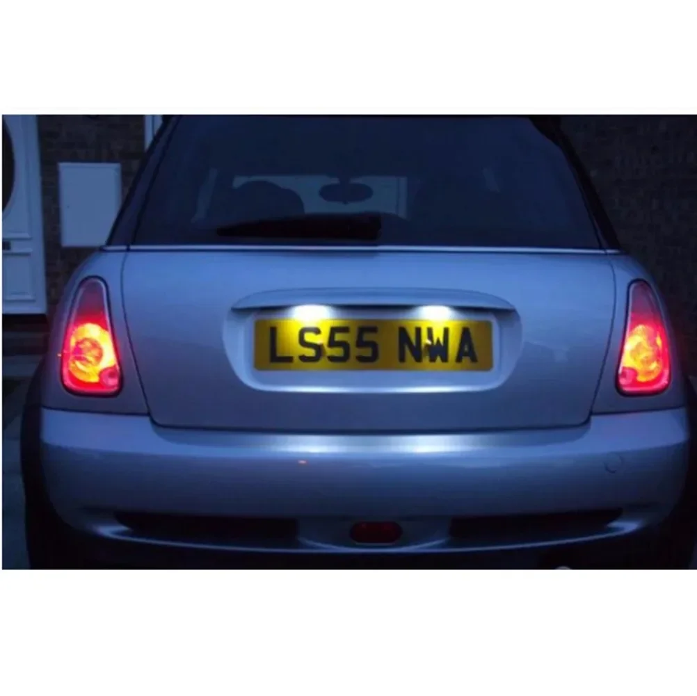 Подсветка номерного знака автомобиля белый 18 SMD Canbus бесплатно для Mini Cooper R56 R57 R58 R59