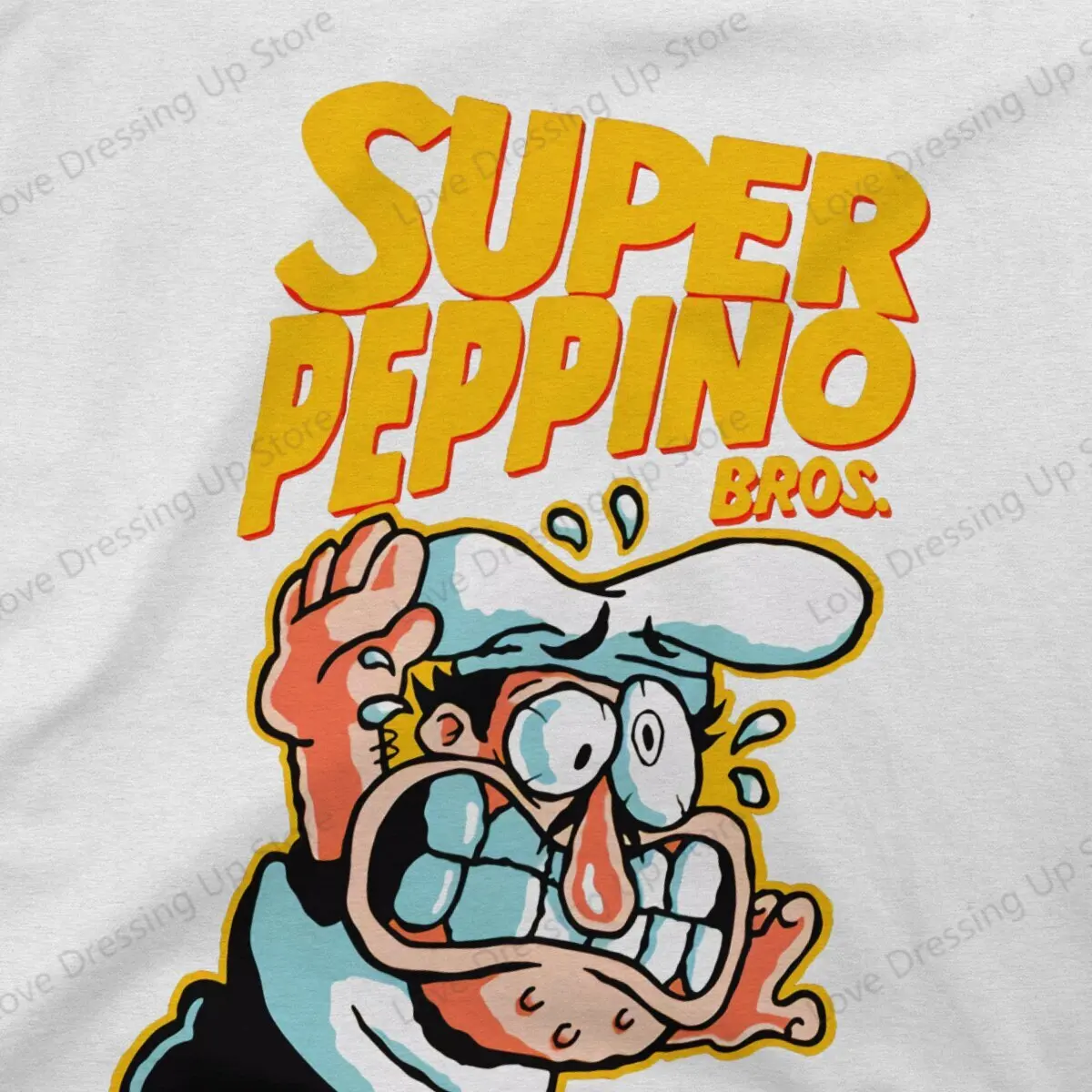 Мужская футболка Super Peppino из 100% чистого хлопка футболки с короткими рукавами