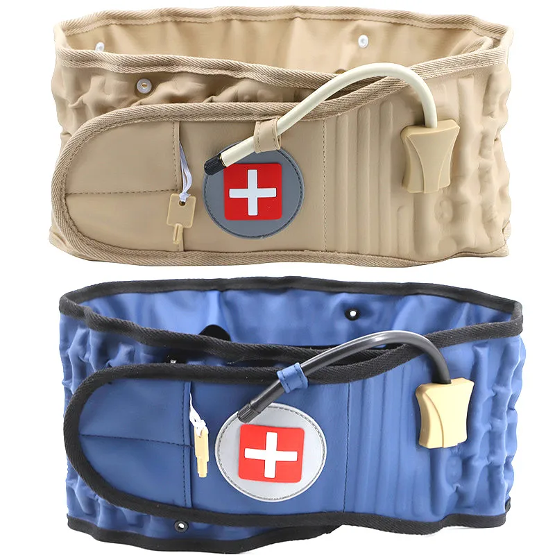

Waist Air Traction Brace Belt Spinal lumbar Support Back Relief Belt Backach Pain Release Massager Unisex Physio Decompression