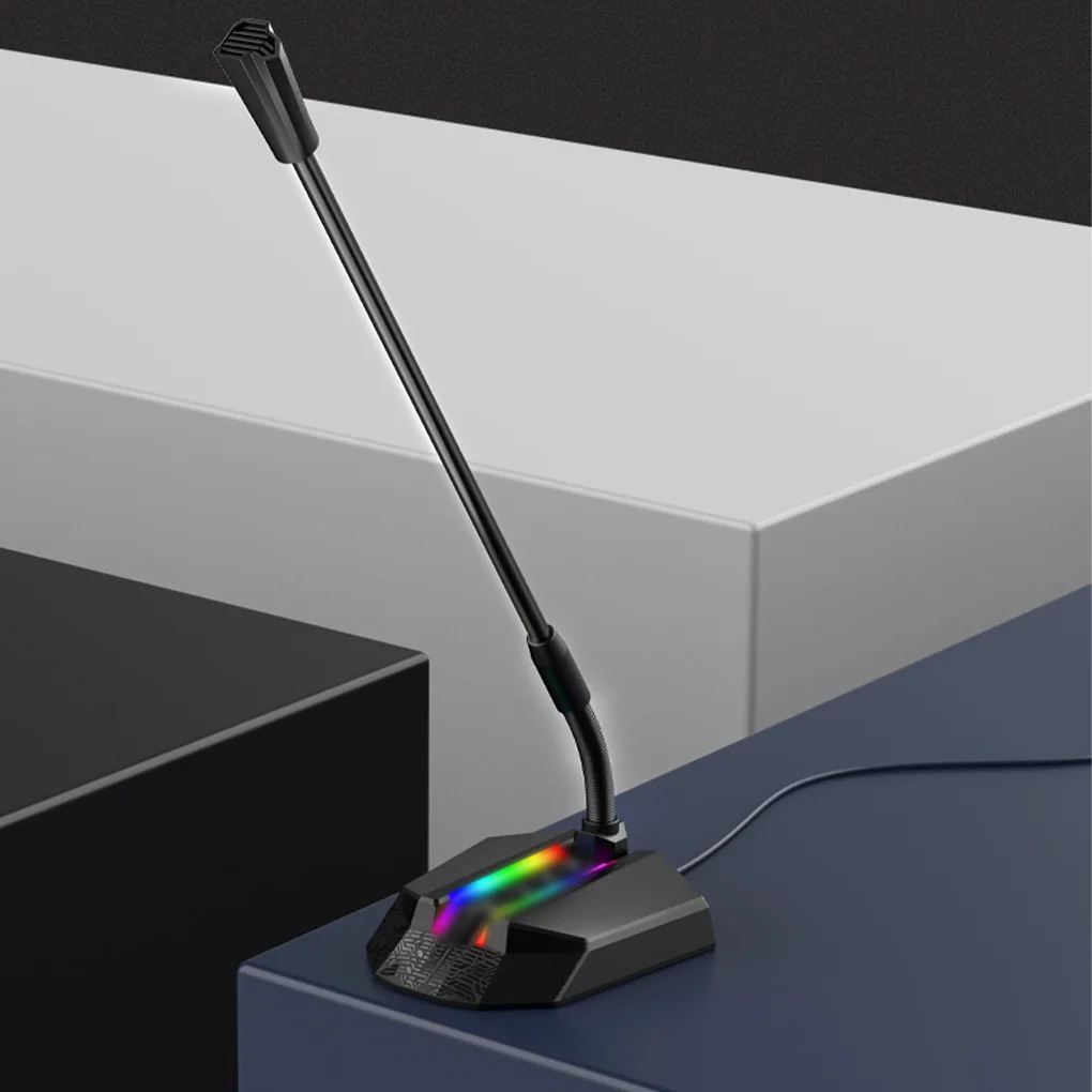 

Настольный конденсаторный микрофон «гусиная шея», RGB
