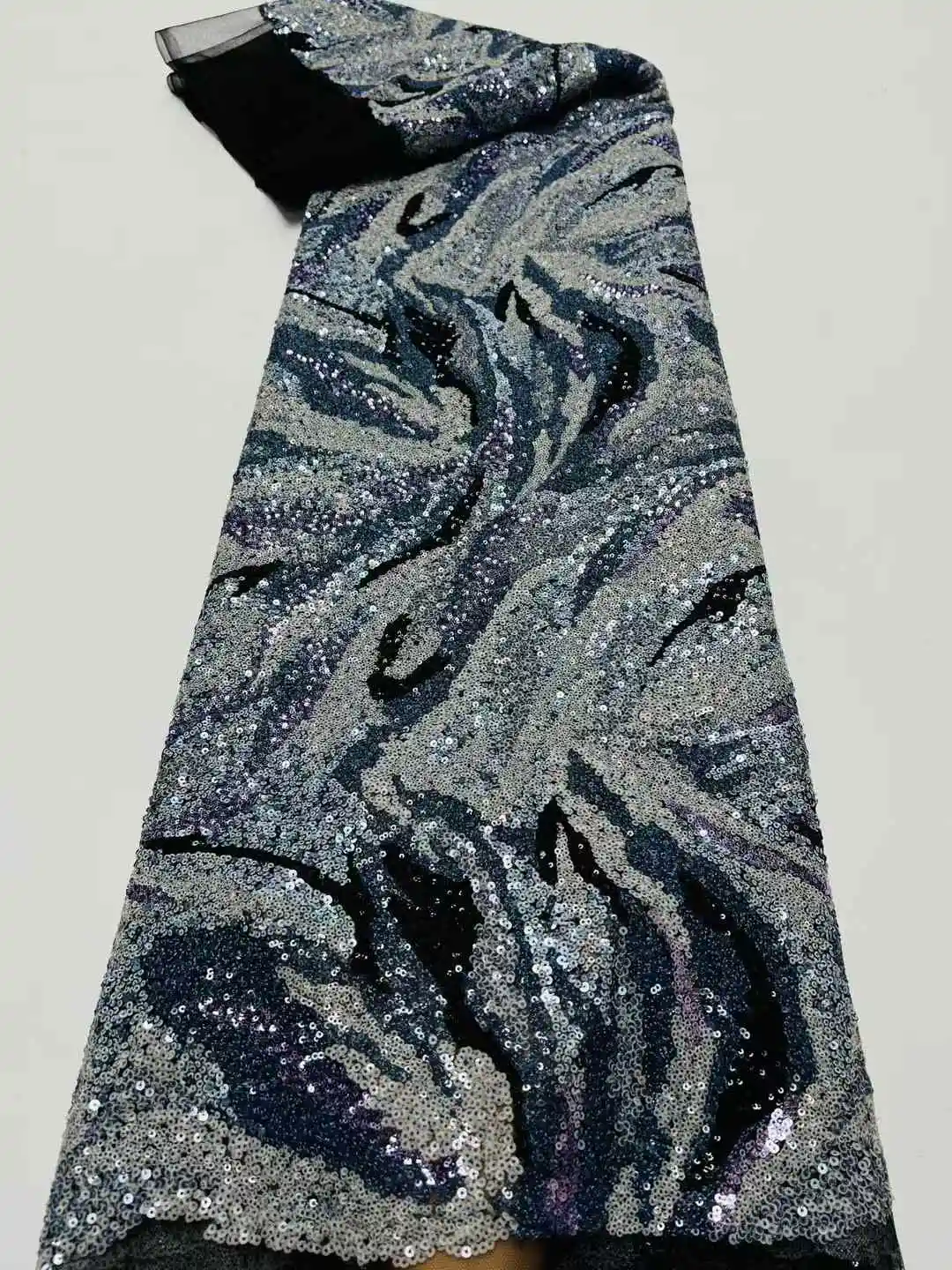 Африканская кружевная ткань с блестками вышивка бисером нигерийская свадебная