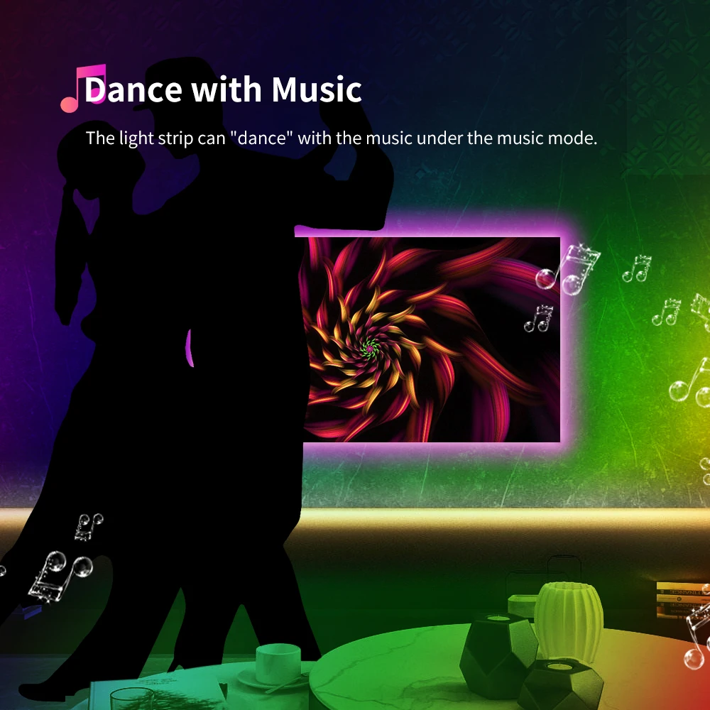 5M 10M 20M Tuya wifi Bluetooth LED Strip Lights RGB 5050 SMD Flexible Ribbon TV Backlight Belt Computer Display Decorative Light | Освещение